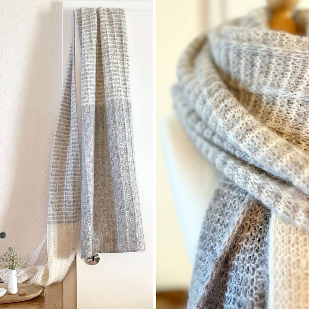 Strickfisch Schal Licht &amp; Schatten Strickanleitung - Strickfisch (PDF) Lieblingsgarn