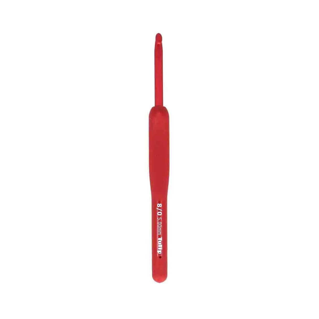 Tulip 5,00 mm Tulip ETIMO Red Häkelnadel mit Softgriff Lieblingsgarn