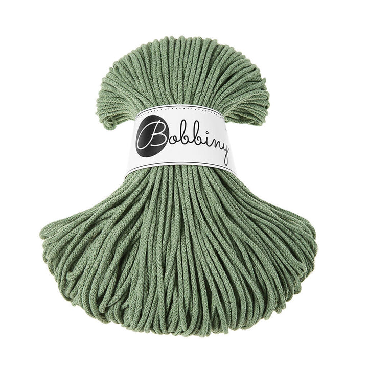 Bobbiny Makramee Eucalyptus Green Bobbiny Kordel Junior 3mm x 100 m Lieblingsgarn