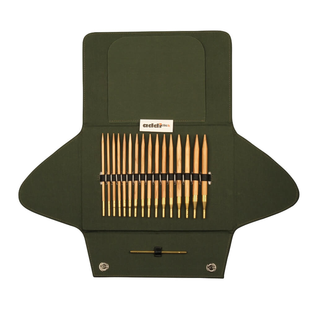 Addi addiClick Nature Olivenholz Nadelspitzen-Set - 570-2 Lieblingsgarn