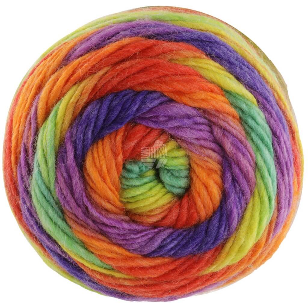 Lana Grossa 1 - Jade/Zitrusgelb/Rot/Orange/Lila/Blauviolett Lana Grossa Aktion Colorato Lieblingsgarn
