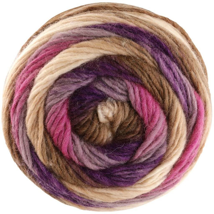 Lana Grossa 4 - Dunkelpink/Grau/Dunkelviolett/Umbra/Taupe/Hellbeige Lana Grossa Aktion Colorato Lieblingsgarn