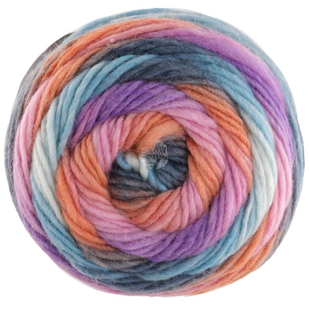 Lana Grossa 10 - Rosa/Orange/Dunkel-/Hellpetrol/Mint/Lila Lana Grossa Aktion Colorato Lieblingsgarn