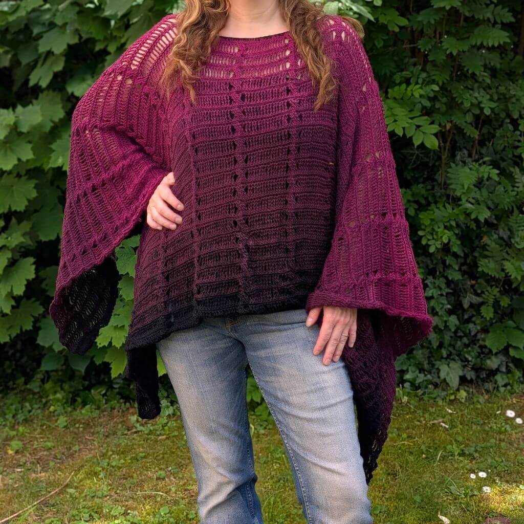 Alhats Designs Pattern Poncho Batwing Häkelanleitung - alhats designs (PDF) Lieblingsgarn