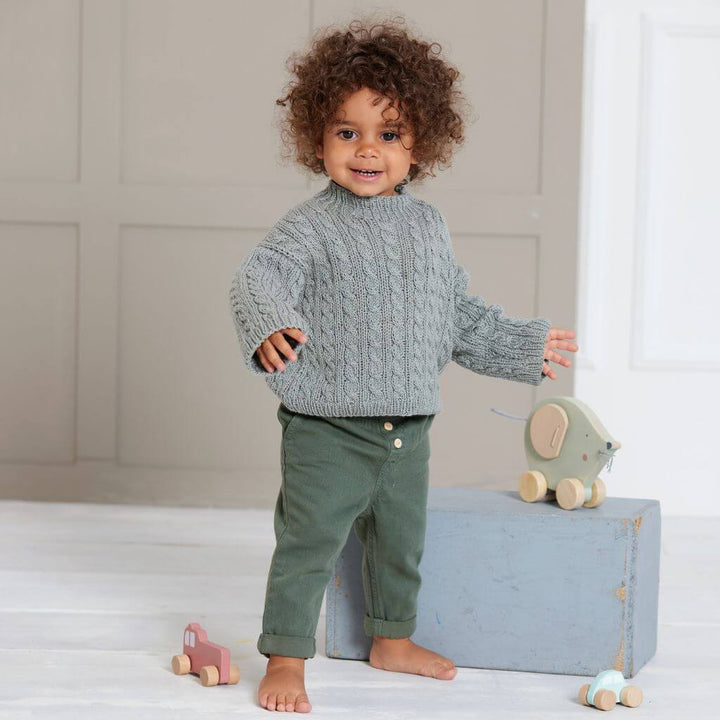 Lana Grossa Pattern Pullover im Zopfmuster Strickanleitung - Lana Grossa (Heft) Lieblingsgarn