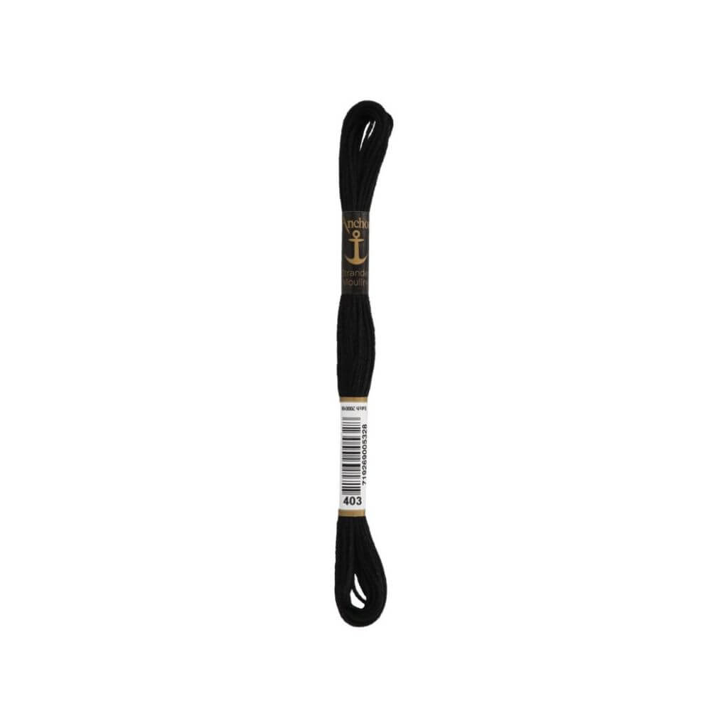 MEZ GMBH 403 - schwarz Anchor Sticktwist Lieblingsgarn