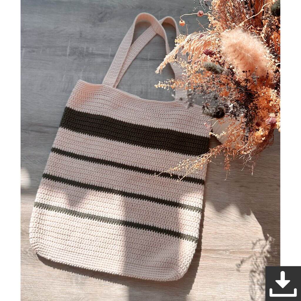 AO Design Pattern Shopping Tasche Häkelanleitung - AO Design (PDF) Lieblingsgarn