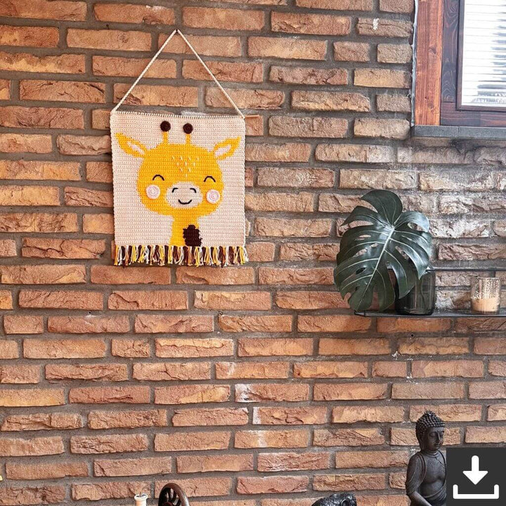 AO Design Pattern Wandbehang Giraffe Häkelanleitung - AO Design (PDF) Lieblingsgarn