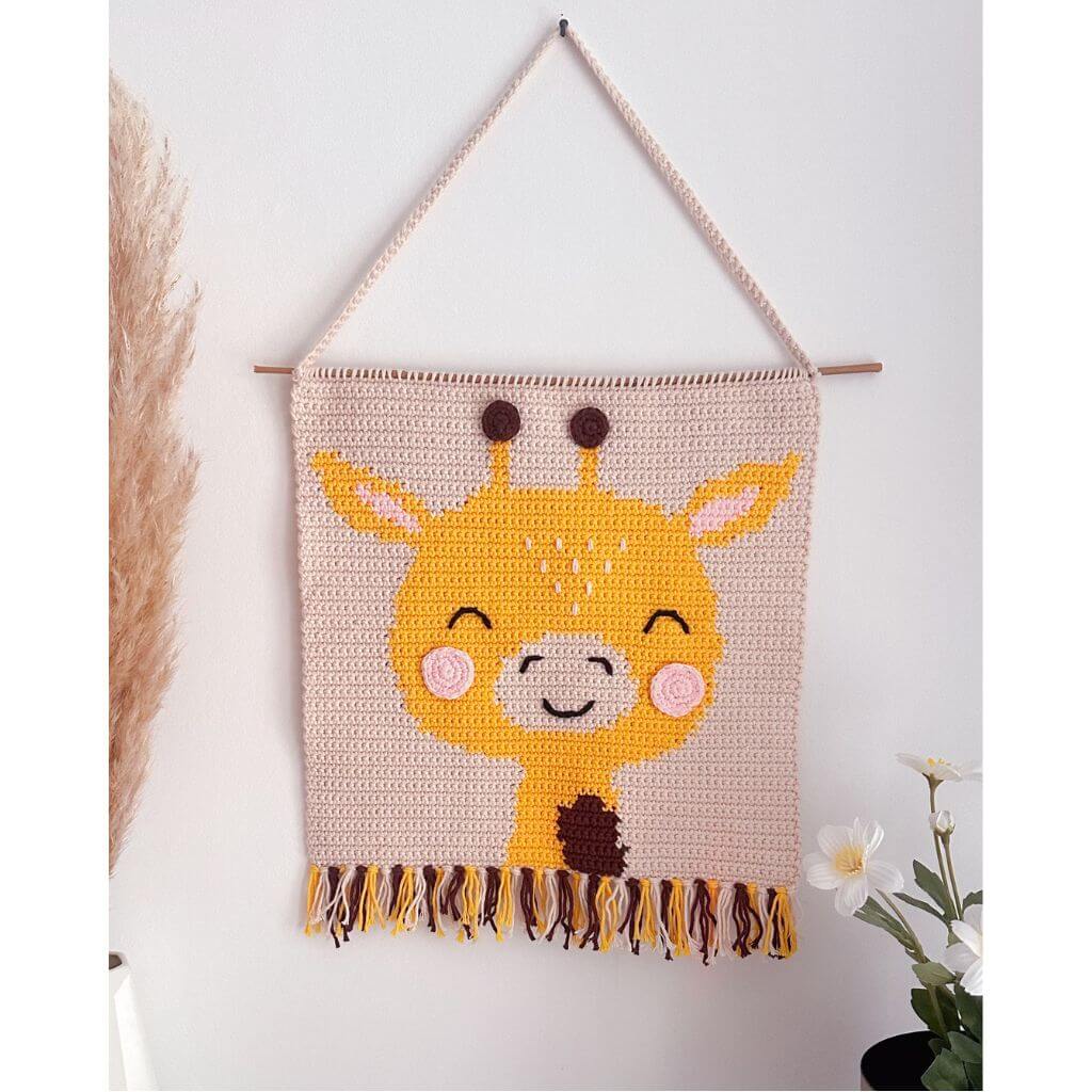 AO Design Pattern Wandbehang Giraffe Häkelanleitung - AO Design (PDF) Lieblingsgarn