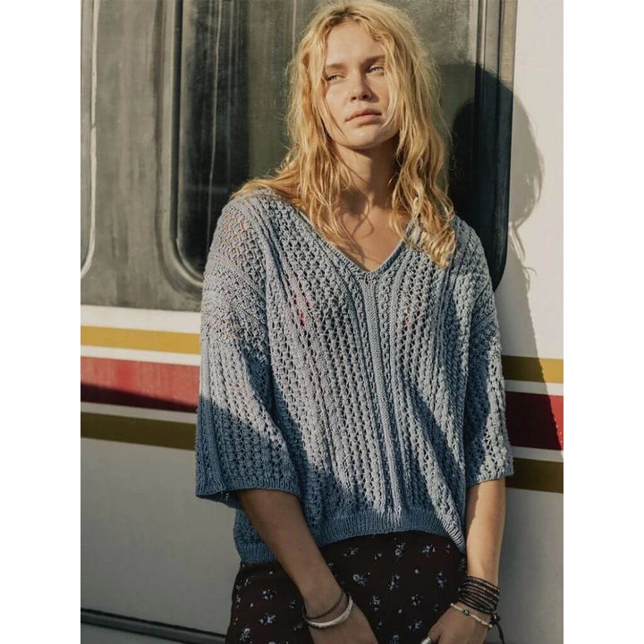 April Bluse Strickanleitung - Sandnes Garn (PDF)