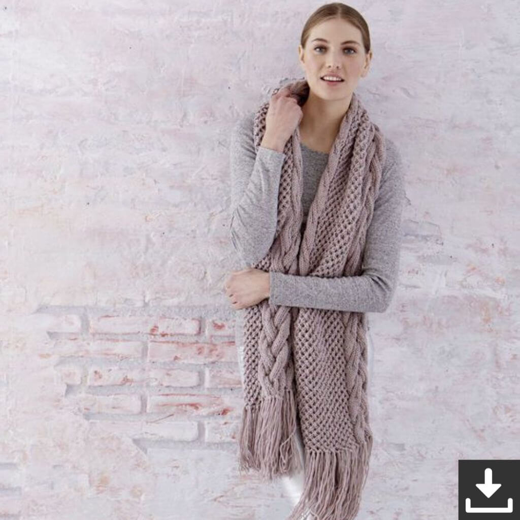 Schachenmayr Aranmuster Schal Strickkit - Schachenmayr (PDF) Lieblingsgarn