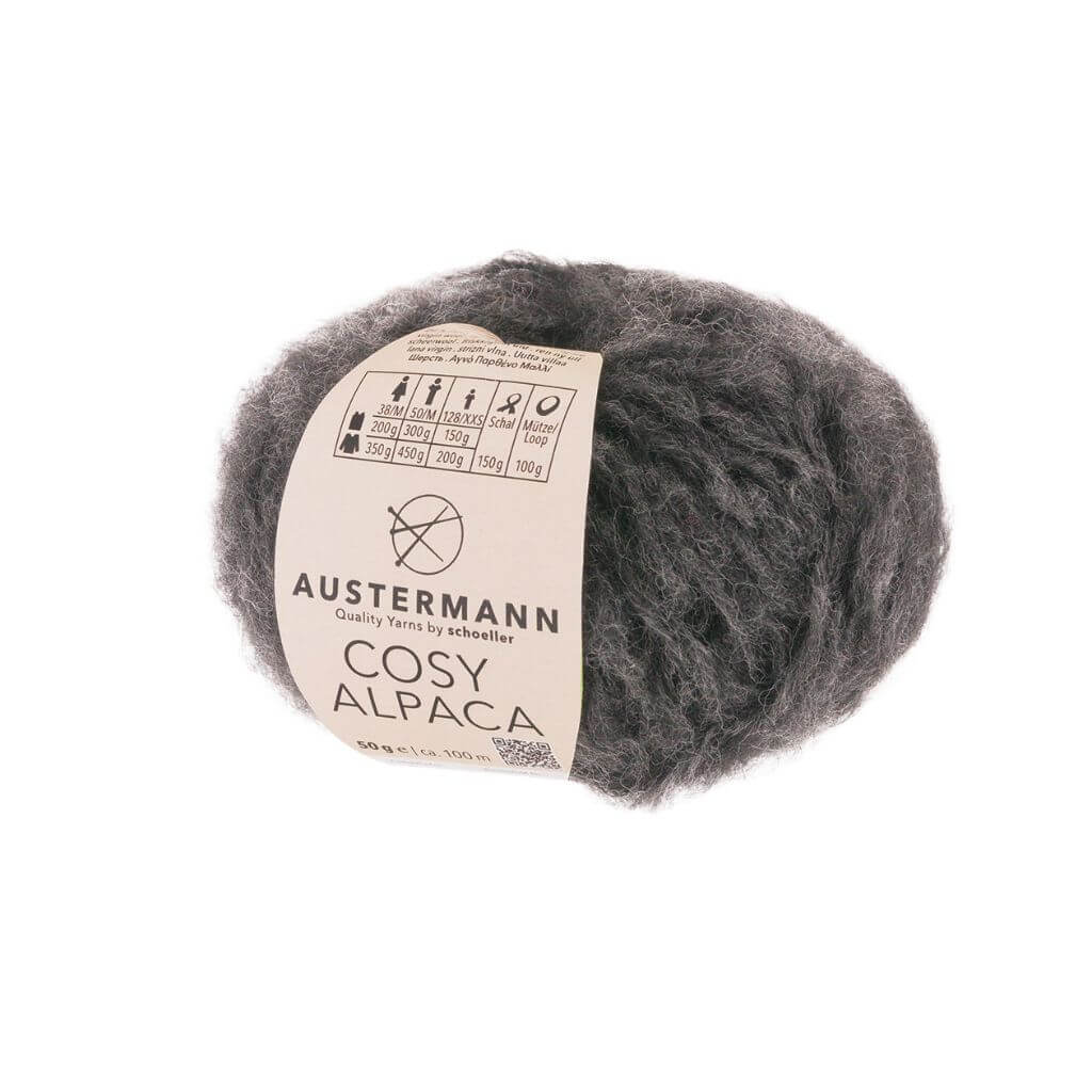 Austermann 9 - anthrazit me Austermann Cosy Alpaca Lieblingsgarn