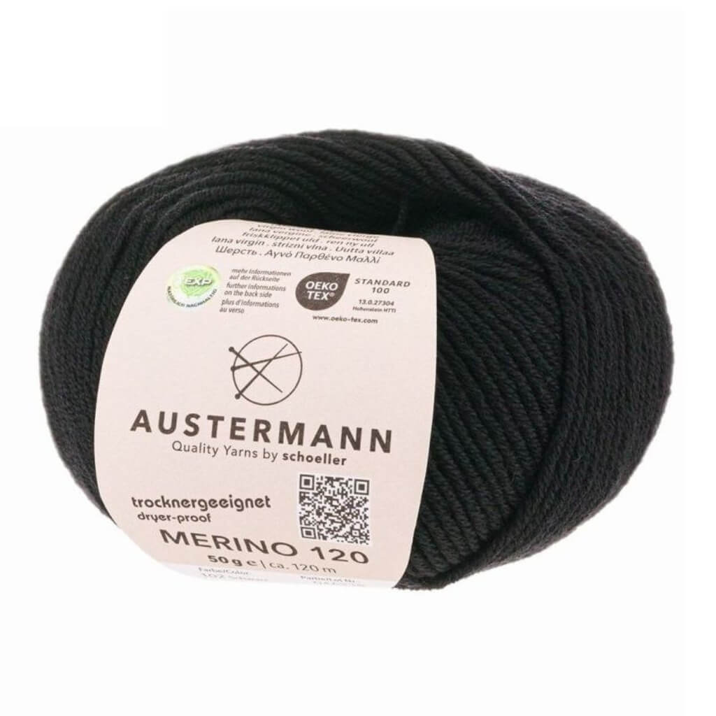 Austermann 102 - Schwarz Austermann Merino 120 Exp Lieblingsgarn