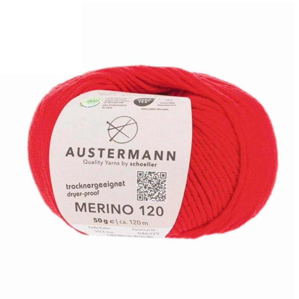 Austermann 103 - Rot Austermann Merino 120 Exp Lieblingsgarn
