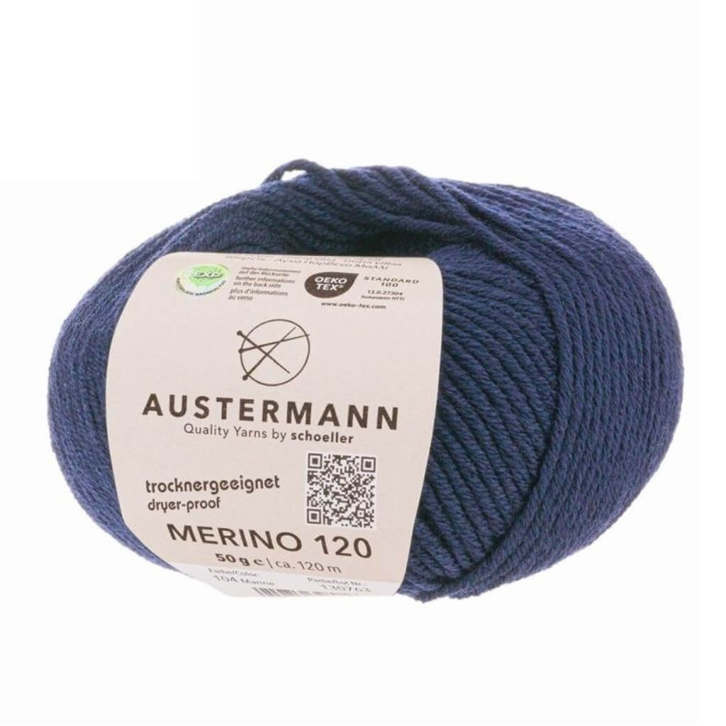 Austermann 104 - Marine Austermann Merino 120 Exp Lieblingsgarn
