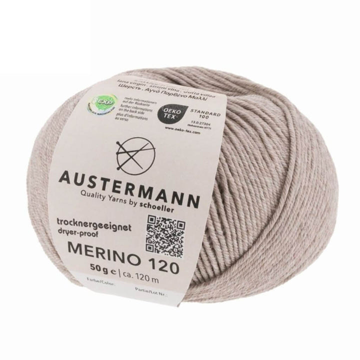 Austermann 137 - Beige-Meliert Austermann Merino 120 Exp Lieblingsgarn