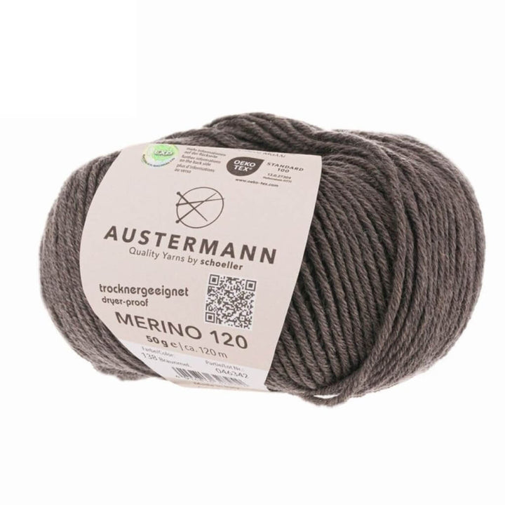 Austermann 138 - Braun-Meliert Austermann Merino 120 Exp Lieblingsgarn