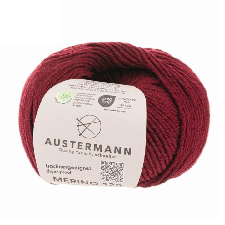 Austermann 155 - Wein Austermann Merino 120 Exp Lieblingsgarn