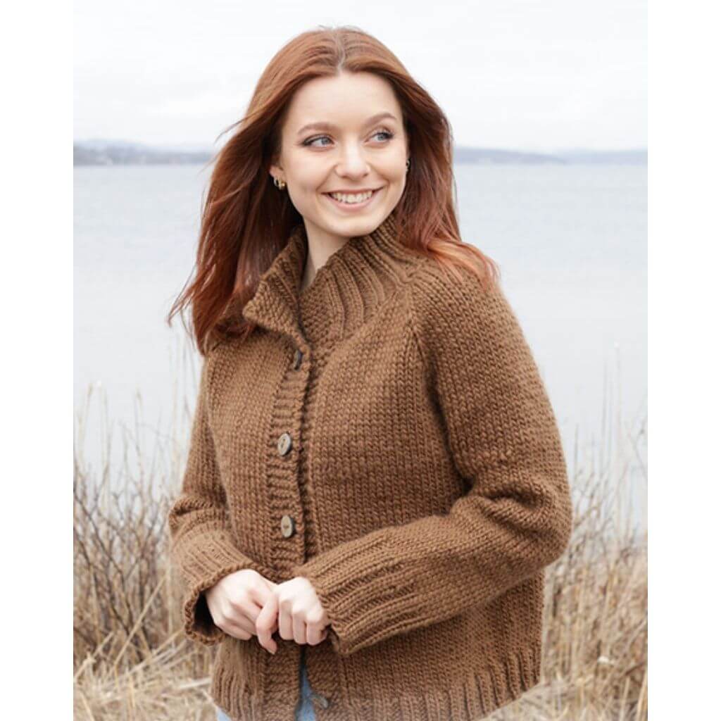 Drops Design Pattern Damen Jacke Autumn Amber Cardigan Strickanleitung - Drops (PDF) Lieblingsgarn