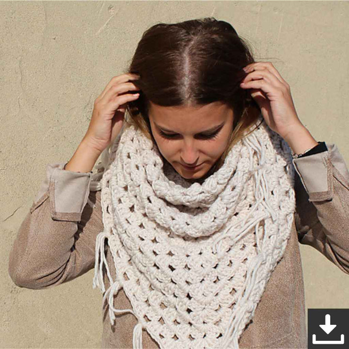 myBoshi Pattern Tuch Ayabe Dreieckstuch Häkelanleitung - myboshi (PDF) Lieblingsgarn