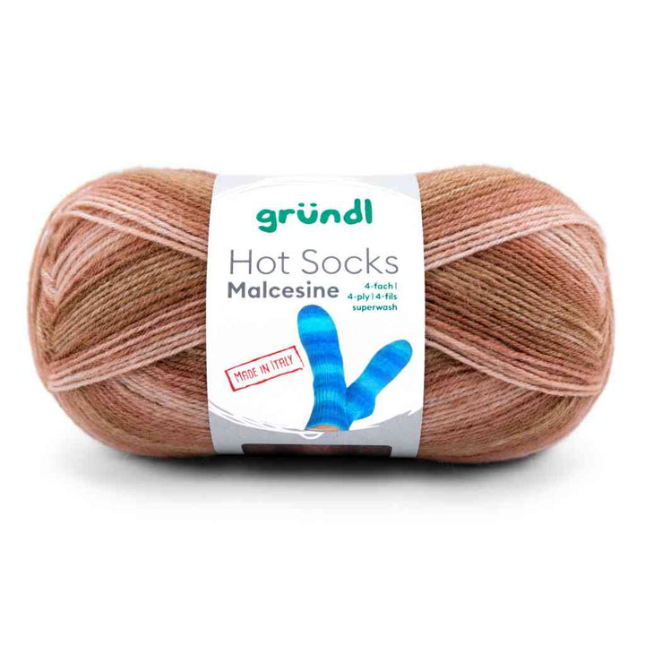 Gründl 06 -kamel multicolor Gründl Hot Socks Malcesine Sockenwolle Lieblingsgarn