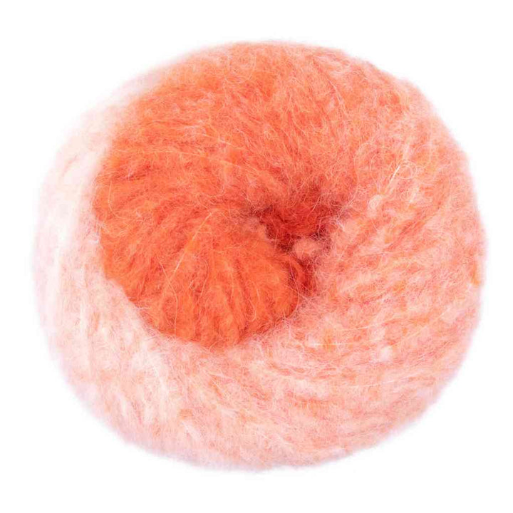 Gründl Dolce Alpaca Degradé, Farbe 03  kürbis lachs wollweiß – Alpaka, Merino und Synthetik bei Lieblingsgarn