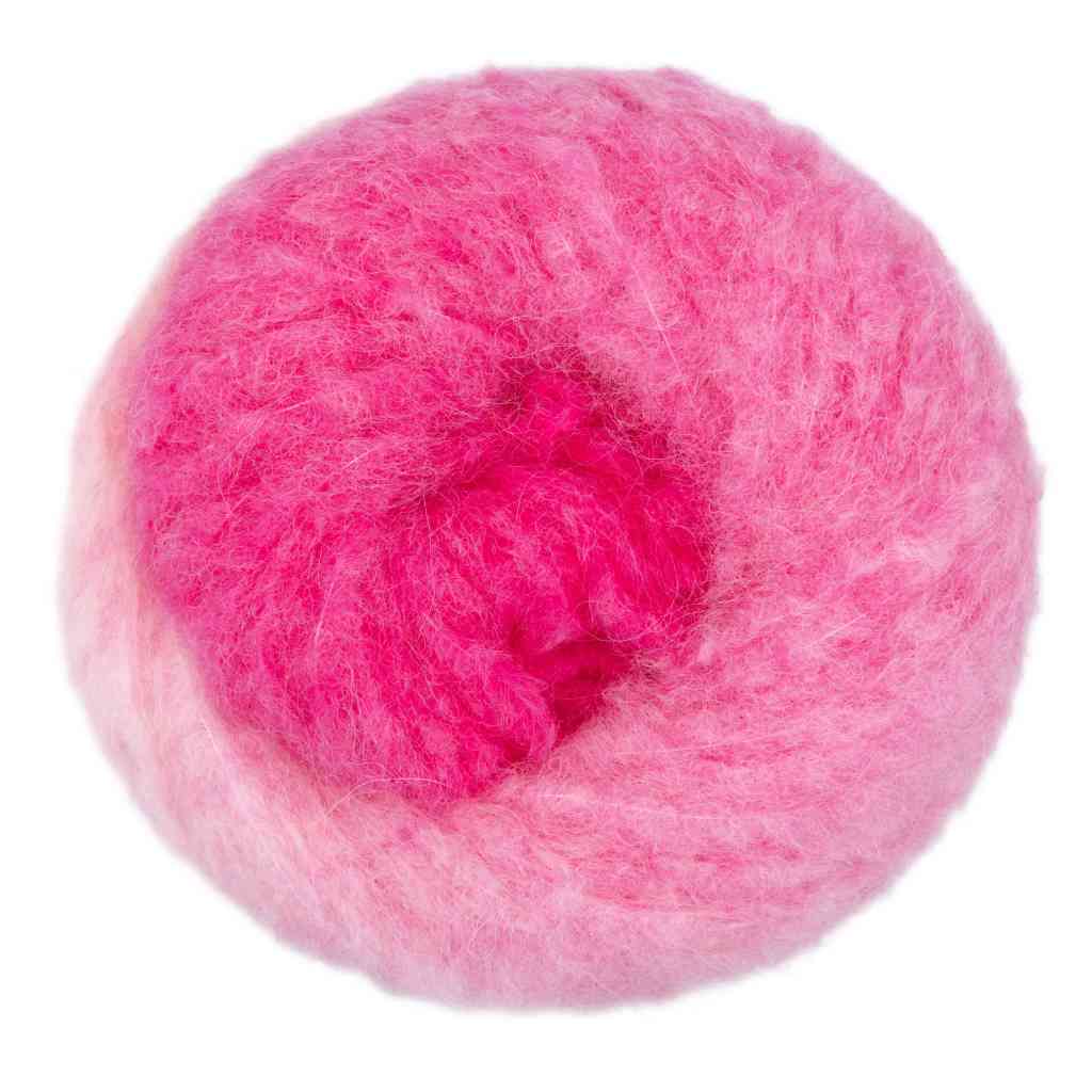 Gründl Dolce Alpaca Degradé, Farbe 05  magenta rose wollweiß – Alpaka, Merino und Synthetik bei Lieblingsgarn