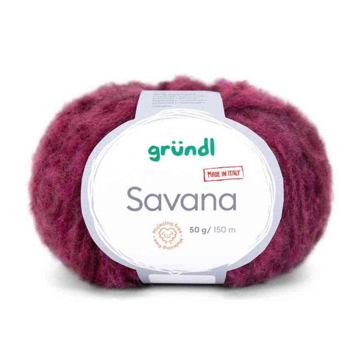 Gründl 01 -beere-feigenrot Gründl Savana Lieblingsgarn