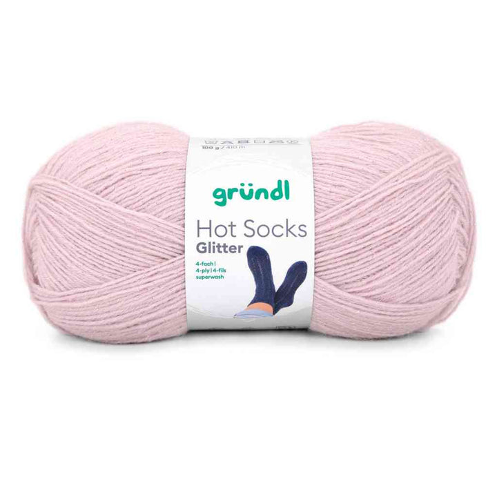 Gründl 03 -rosé glitter Gründl Hot Socks Glitter Sockenwolle Lieblingsgarn