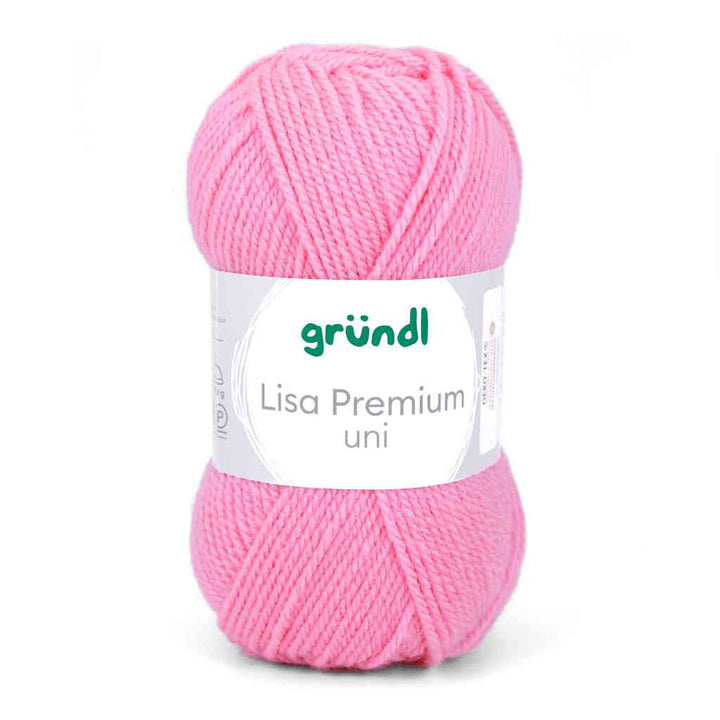 Gründl Lisa Premium Uni, Farbe 31  rosa – Synthetik bei Lieblingsgarn