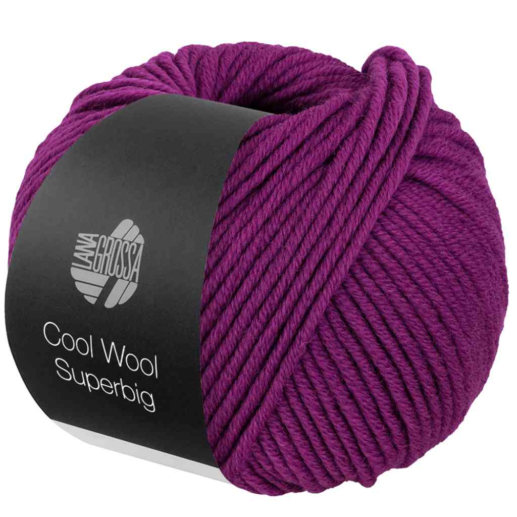 Lana Grossa 47 - Rotviolett Lana Grossa Cool Wool Superbig Uni Lieblingsgarn