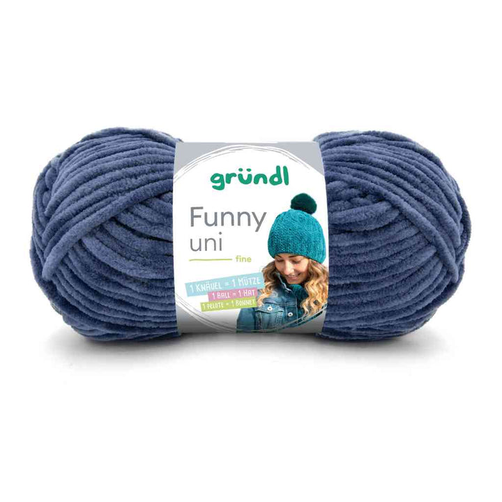 Gründl Funny uni, Farbe 30  jeans – Synthetik bei Lieblingsgarn