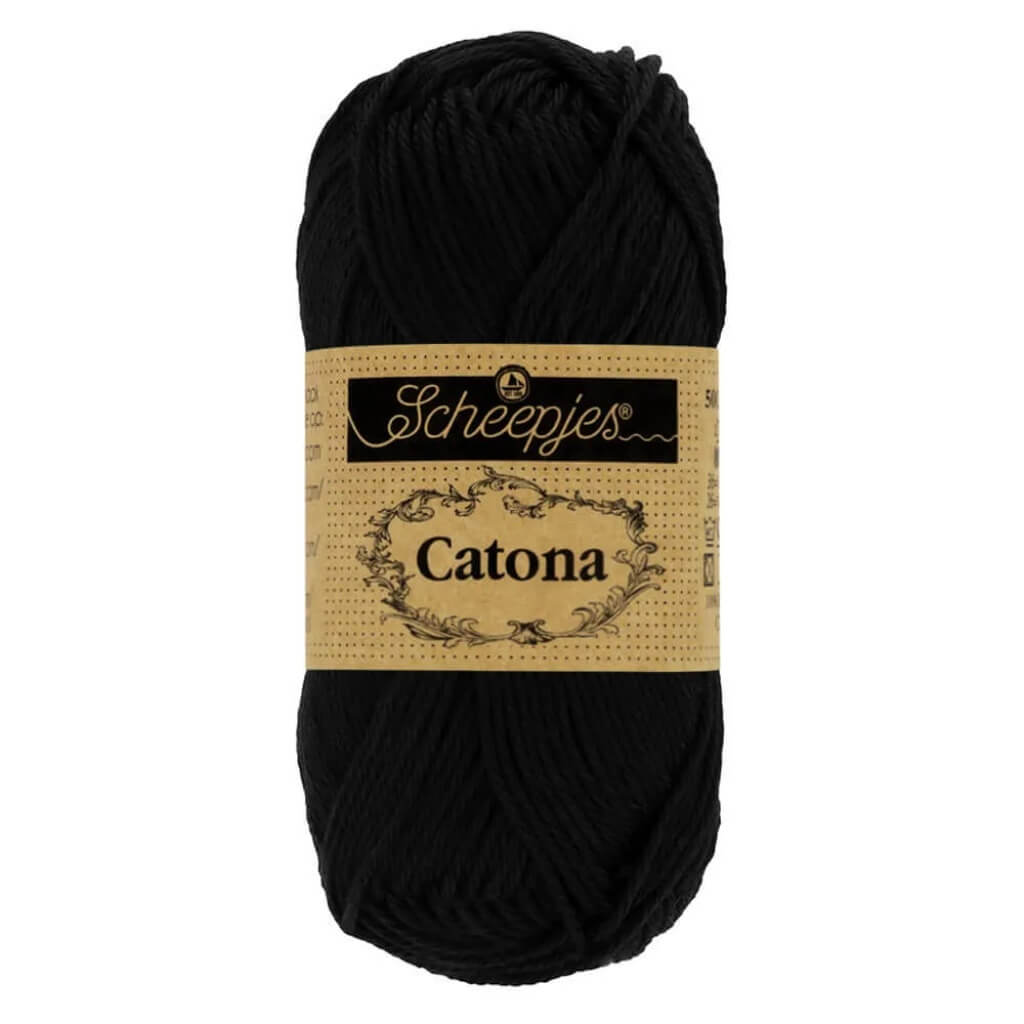 Scheepjes 110 Jet Black Scheepjes Catona Lieblingsgarn