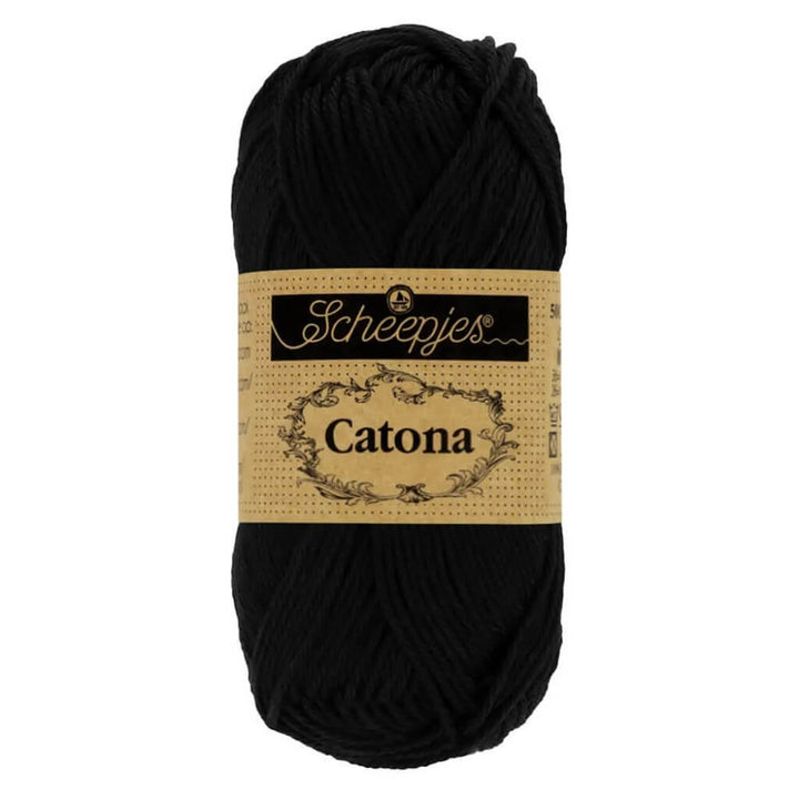 Scheepjes 110 Jet Black Scheepjes Catona Lieblingsgarn