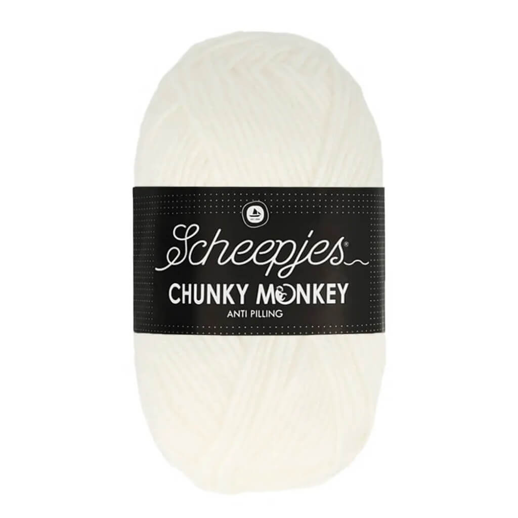 Scheepjes 1001 White Scheepjes Chunky Monkey Lieblingsgarn