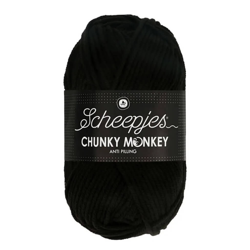 Scheepjes 1002 Black Scheepjes Chunky Monkey Lieblingsgarn