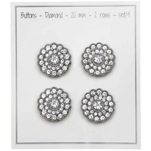 Go Handmade Diamanten Knöpfe
