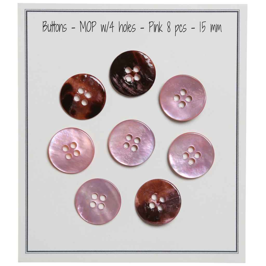 Go Handmade 15 / Pink Go Handmade Perlmutt Knöpfe Lieblingsgarn