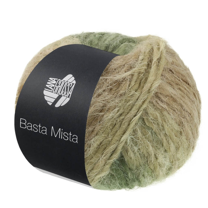 Lana Grossa 120 - Jade/Grau-/Resedagrün/Camel/Taupe Lana Grossa Basta Mista Lieblingsgarn
