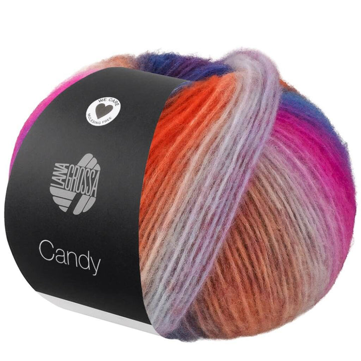 Lana Grossa 3 - Braun/Dunkel-/Rotbraun/Türkis/Grün/Zitrusgelb/ Nougat/Camel/Blau/Beige/Pink/Dunkelblau/-violett/ Lana Grossa Candy Lieblingsgarn