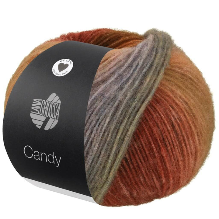 Lana Grossa 9 - Nougat/Schoko-/Rostbraun/Stahlblau/Grün/ Fuchsia/Pistazie/Mint/Türkis/Graublau/Violett Lana Grossa Candy Lieblingsgarn