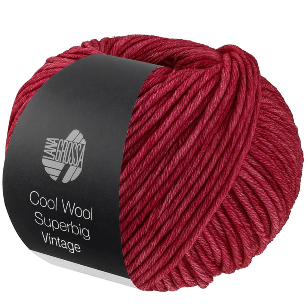 Lana Grossa Cool Wool Superbig Vintage, Farbe 7277 Indischrot – Merino bei Lieblingsgarn