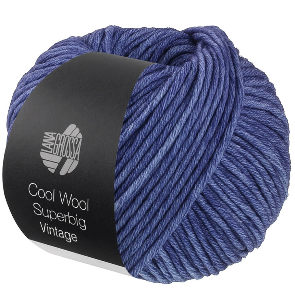Lana Grossa Cool Wool Superbig Vintage, Farbe 7290 Kornblume – Merino bei Lieblingsgarn