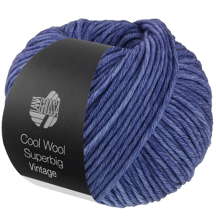 Lana Grossa Cool Wool Superbig Vintage, Farbe 7290 Kornblume – Merino bei Lieblingsgarn