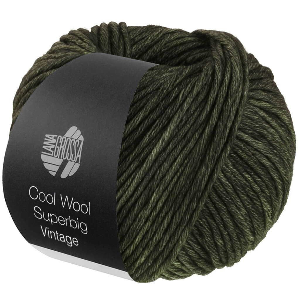 Lana Grossa Cool Wool Superbig Vintage, Farbe 7297 Waldgrün – Merino bei Lieblingsgarn