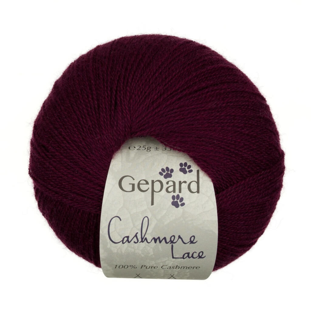 Gepard 480 B - Raven's Plum Gepard Cashmere Lace Lieblingsgarn