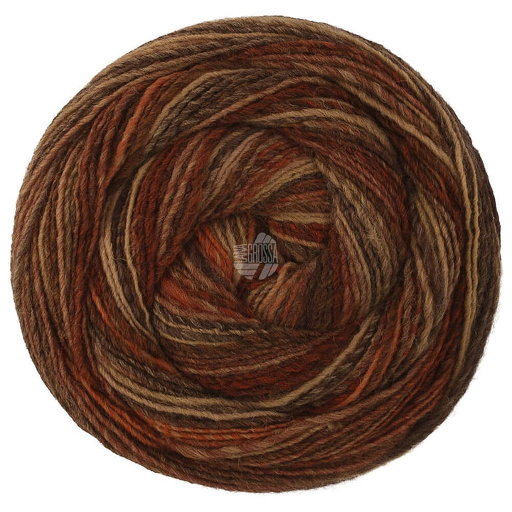 Lana Grossa 525 - Burgund/Beige/Rost/Taupe/Dunkel-/Grau-/ Schwarzbraun Lana Grossa Gomitolo Disegno Lieblingsgarn