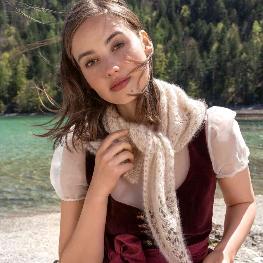 Lana Grossa Pattern Tuch Modell 32 Dreieckstuch Strickanleitung - Lana Grossa (Heft) Lieblingsgarn
