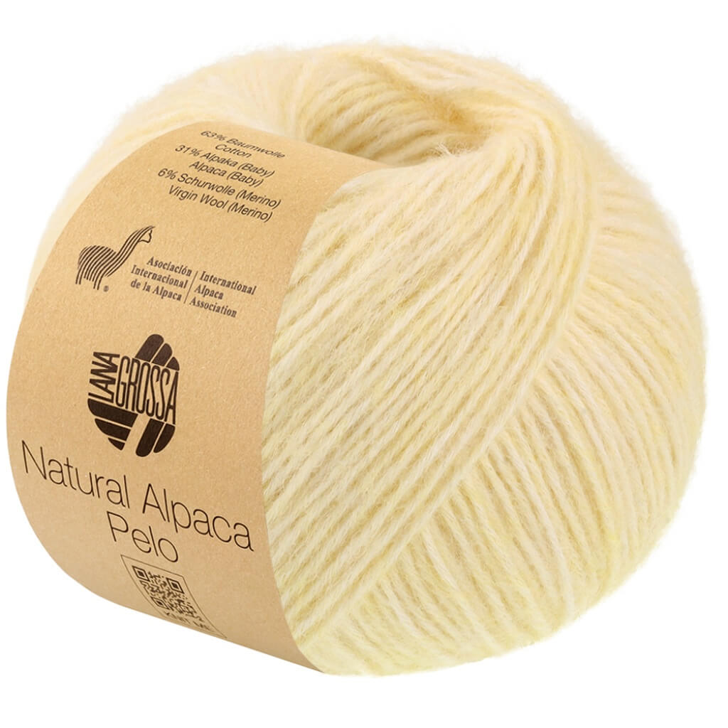 Lana Grossa 39 - Vanille meliert Lana Grossa Natural Alpaca Pelo Lieblingsgarn