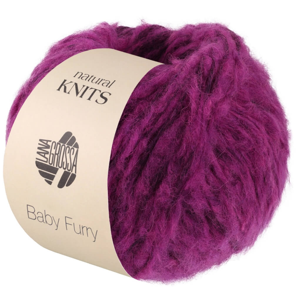 Lana Grossa 1 - Dunkelfuchsia Lana Grossa Baby Furry Lieblingsgarn